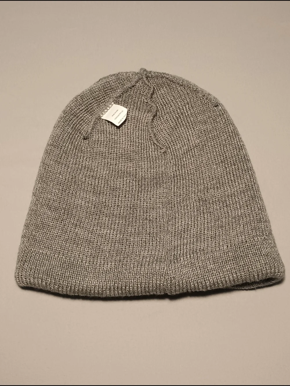 Adidas Originals Women's Trefoil Heather Gray/White Knit Beanie